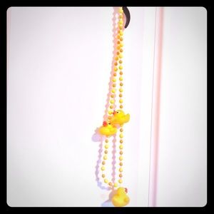 Mardi gras costume Halloween rubber ducky necklace